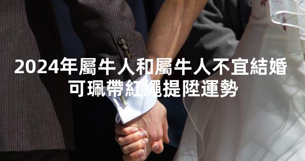 2024年屬牛人和屬牛人不宜結婚 可珮帶紅繩提陞運勢